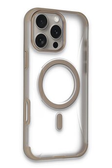 CepteToptan iPhone 16 Pro Hilton Magsafe Kapak - Gold - DROPX2922-2825