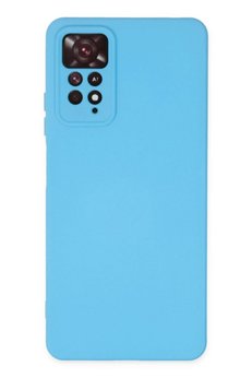 CepteToptan Xiaomi Redmi Note 11 Pro Kılıf Nano içi Kadife Silikon - Mavi - DROPX7383-9660