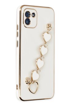 CepteToptan Samsung Galaxy A03 Kılıf Esila Silikon - Beyaz - DROPX6548-6796
