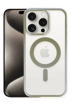 CepteToptan iPhone 15 Pro Kılıf Erozi Magsafe Kapak - Gri - DROPX8242-1990