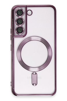 CepteToptan Samsung Galaxy S22 Kılıf Kross Magneticsafe Kapak - Mor - DROPX9037-5795