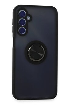 CepteToptan Samsung Galaxy M34 5G Kılıf Montreal Yüzüklü Silikon Kapak - Siyah - DROPX4366-9943