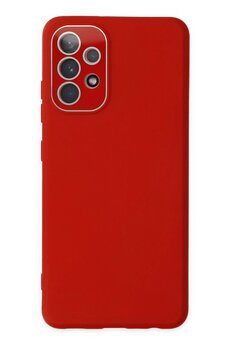 CepteToptan Samsung Galaxy A53 5G Kılıf Lansman Glass Kapak - Kırmızı - DROPX8795-2112