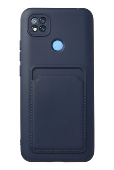 CepteToptan Xiaomi Redmi 9C Kılıf Kelvin Kartvizitli Silikon - Lacivert - DROPX2018-5783