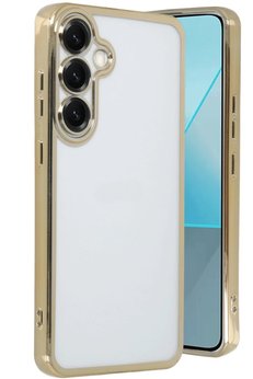 CepteToptan Samsung Galaxy S25 Kılıf Lensli Silikon - Gold - DROPX7560-7260