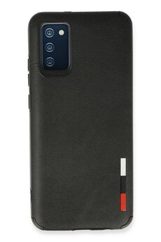 CepteToptan Samsung Galaxy A02S Kılıf Loop Deri Silikon - Siyah - DROPX7957-8046