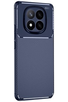 CepteToptan Xiaomi Redmi Note 14 Pro 5G Kılıf Auto Focus Karbon Kapak - Lacivert - DROPX5289-4338