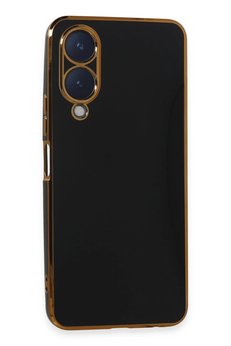 CepteToptan Vivo Y17S Kılıf Volet Silikon - Siyah - DROPX8284-5824