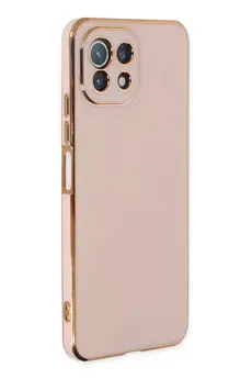 CepteToptan Xiaomi Mİ 11 Lite Kılıf Volet Silikon - Pembe - DROPX9501-6463