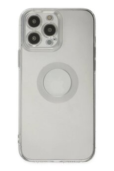 CepteToptan iPhone 13 Pro Max Kılıf Santa Lens Silikon - Şeffaf - DROPX2222-4557