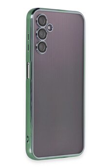 CepteToptan Samsung Galaxy A14 4G Kılıf Lensli Silikon - Yeşil - DROPX1763-6552