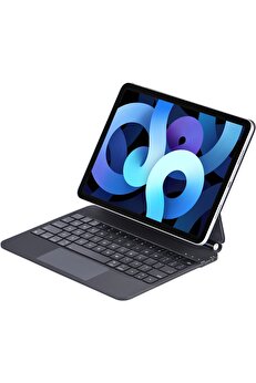 DropCep iPad Pro 13 (2024) Kılıf X9P Magic Manyetik Klavyeli Tablet Kılıfı - Siyah - Ogz4437-9219