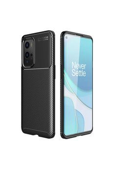 CepteToptan One Plus 9 Pro Kılıf Auto Focus Karbon Kapak - Siyah - DROPX7664-5280