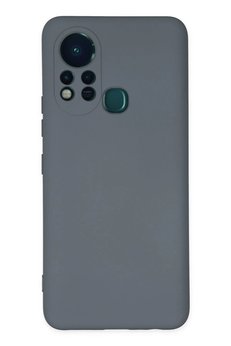 CepteToptan İnfinix Hot 11s Kılıf Nano içi Kadife Silikon - Gri - DROPX2283-5309
