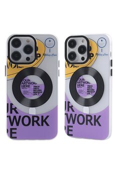 CepteToptan iPhone 14 Pro Max Kılıf Apollo Magneticsafe Desenli Kapak - Apollo Şeffaf - 6 - DROPX6305-1442