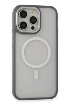 CepteToptan iPhone 14 Pro Kılıf Rocky Magsafe Kapak - Gümüş - DROPX3927-8614