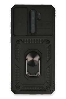 CepteToptan Xiaomi Redmi Note 8 Pro Kılıf Pars Lens Yüzüklü Silikon - Siyah - DROPX9631-1727