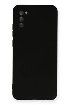 CepteToptan Samsung Galaxy A03S Kılıf Nano içi Kadife Silikon - Siyah - DROPX8283-9332