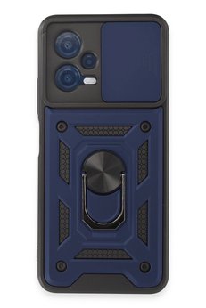 CepteToptan Xiaomi Redmi Note 12 5G Kılıf Pars Lens Yüzüklü Silikon - Lacivert - DROPX1342-2653