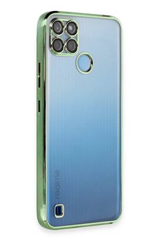 CepteToptan Realme C25Y Kılıf Lensli Silikon - Yeşil - DROPX3675-5982