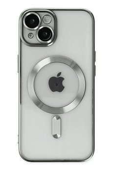 CepteToptan iPhone 14 Kılıf Kross Magneticsafe Kapak - Gümüş - DROPX8839-1720