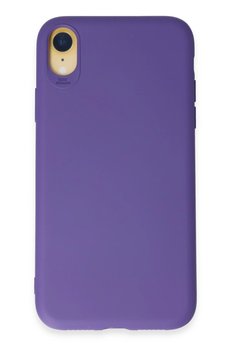 CepteToptan iPhone XR Kılıf First Silikon - Mor - DROPX8985-4239