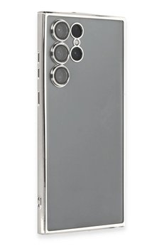 CepteToptan Samsung Galaxy S22 Ultra Kılıf Lensli Silikon - Gümüş - DROPX7976-1317