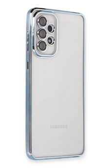 CepteToptan Samsung Galaxy A73 5G Kılıf Lensli Silikon - Açık Mavi - DROPX8685-1418