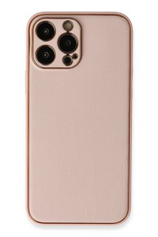 CepteToptan iPhone 13 Pro Kılıf Coco Deri Silikon Kapak - Pembe - DROPX7764-4820