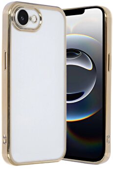 CepteToptan iPhone 16E Kılıf Lensli Silikon - Gold - DROPX3335-2659