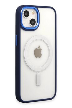 CepteToptan iPhone 15 Pro Kılıf Room Magneticsafe Silikon - Lacivert - DROPX5487-5359