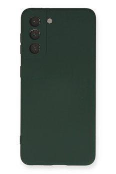 CepteToptan Samsung Galaxy S21 Kılıf Nano içi Kadife Silikon - Koyu Yeşil - DROPX9859-7961