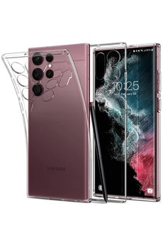 CepteToptan Samsung Galaxy S22 Ultra Kılıf Lüx Şeffaf Silikon - DROPX3690-3227