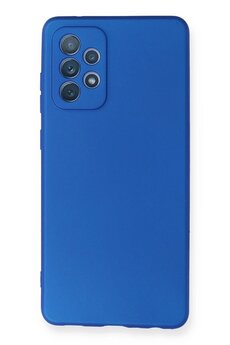 CepteToptan Samsung Galaxy A72 Kılıf First Silikon - Mavi - DROPX6669-3512