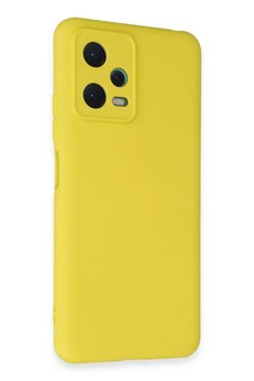 CepteToptan Xiaomi Redmi Note 12 5G Kılıf Nano içi Kadife Silikon - Sarı - DROPX7158-7136