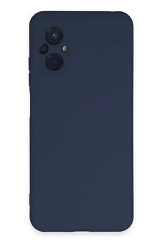 CepteToptan Xiaomi Poco M5 Kılıf Nano içi Kadife Silikon - Lacivert - DROPX1091-8617