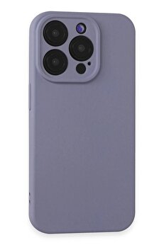 ykavm iPhone 15 Pro Max Kılıf Nano içi Kadife Silikon - Lila Uyumlu