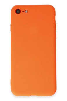 CepteToptan iPhone 7 Kılıf First Silikon - Parlak Turuncu - DROPX2696-6541