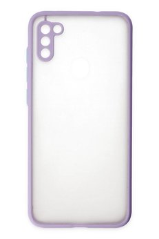 CepteToptan Samsung Galaxy A11 Kılıf Montreal Silikon Kapak - Mor - DROPX6882-3588