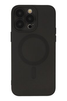 CepteToptan iPhone 13 Pro Kılıf Moshi Lens Magneticsafe Silikon - Siyah - DROPX4502-9654