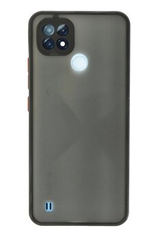 CepteToptan Realme C21 Kılıf Montreal Silikon Kapak - Siyah - DROPX6692-7205