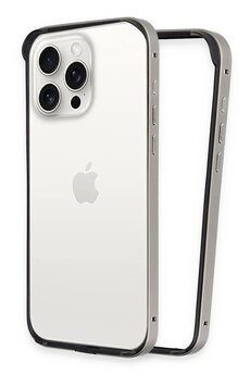 CepteToptan iPhone 14 Pro Land Bumper Koruma Kapak - Titan Gri - DROPX5831-6360