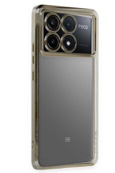 CepteToptan Xiaomi Poco X6 Pro Kılıf Lensli Silikon - Gold - DROPX7503-7300