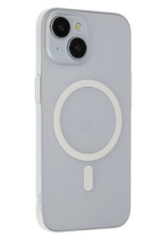 CepteToptan iPhone 15 Plus Tuna PC Slim Magsafe Kapak - Şeffaf - DROPX8127-5965