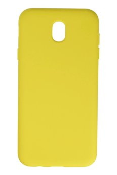 CepteToptan Samsung Galaxy J7 Pro / J730 Kılıf Nano içi Kadife Silikon - Sarı - DROPX5968-1836