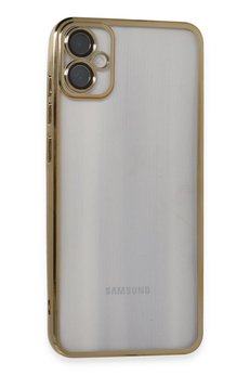 CepteToptan Samsung Galaxy A05 Kılıf Lensli Silikon - Gold - DROPX9522-6112