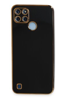 CepteToptan Realme C25Y Kılıf Volet Silikon - Siyah - DROPX1618-5968