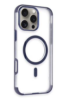 CepteToptan iPhone 16 Pro Hilton Magsafe Kapak - Lacivert - DROPX8981-3274