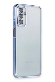 CepteToptan Samsung Galaxy M23 Kılıf Lensli Silikon - Açık Mavi - DROPX6825-9276