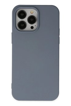 CepteToptan iPhone 15 Pro Max Kılıf Nano içi Kadife Silikon - Gri - DROPX6126-6174